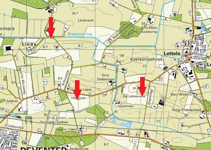 Losse grond te koop in Overijssel: Lettele percelen cultuurgrond