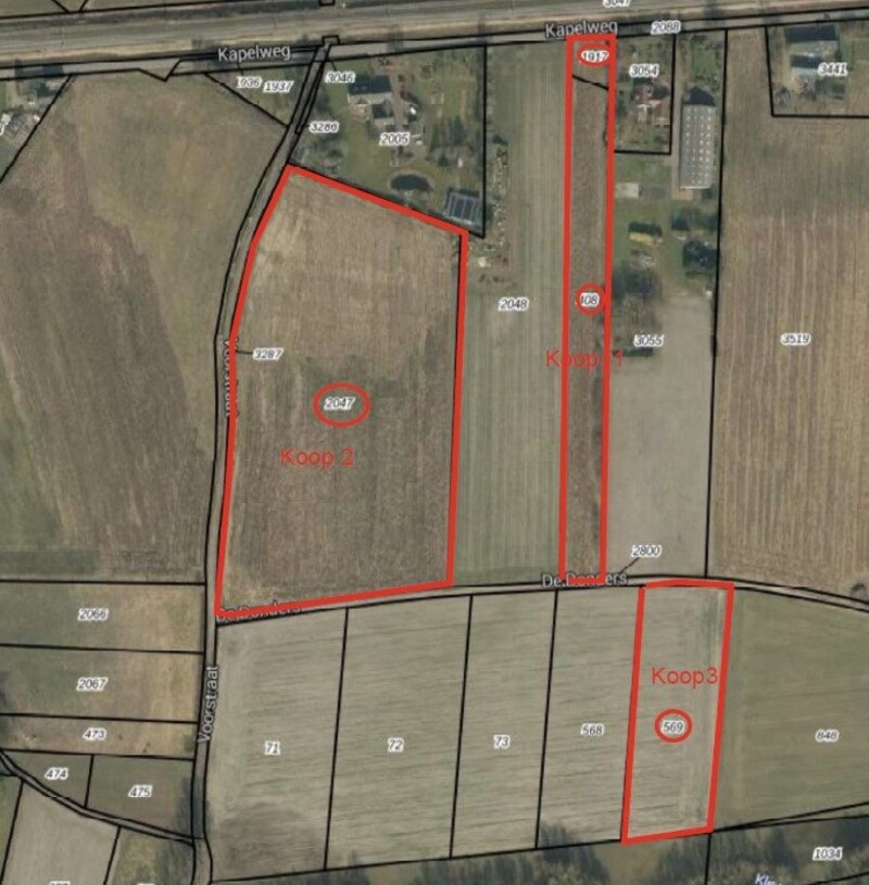 Losse grond te koop in Noord-Brabant: Kapelweg ong, Boxtel