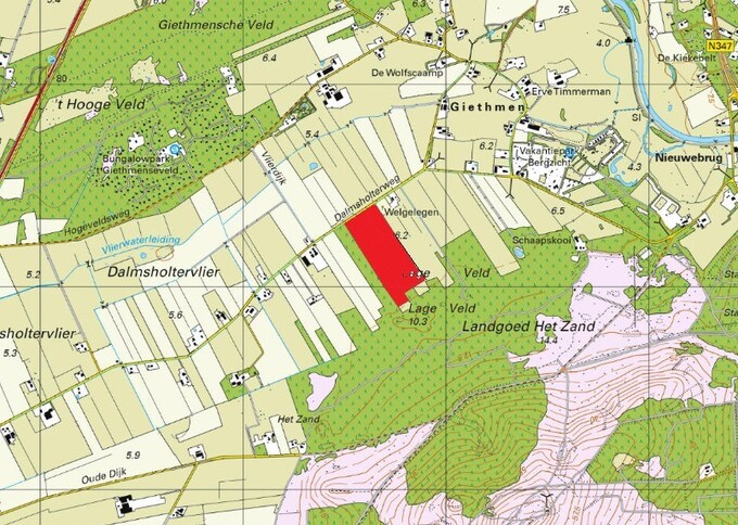Losse grond te koop in Overijssel: Dalmsholterweg ong, Giethmen